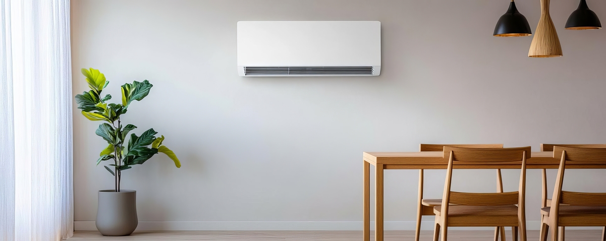ductless mini split in kitchen